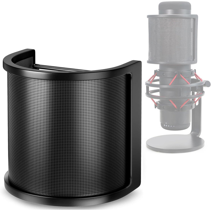 Кріплення для мікрофона HyperX QuadCast/S/ProCast – Ротаційне, з адаптером 3/8' - 5/8', від YOUSHARES (з поп-фільтром)