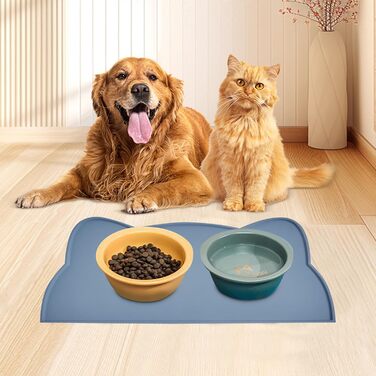 Килимок для годування котів та собак, силіконовий, неслизький, вологостійкий, легко миється