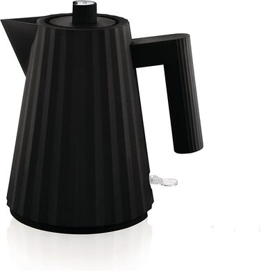 Електричний чайник Alessi Plissé MDL06/1 B - чорний, 1 л, 2400 Вт, з європейським штекером