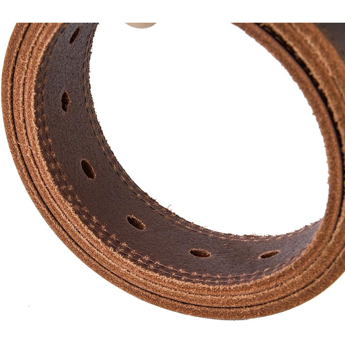 Чоловічий шкіряний ремінь BELTER 38 мм з подарунковою коробкою, коричневий. Підходить для розміру талії 32W-35W (довжина 105 см)