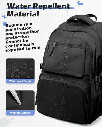 Шкільний рюкзак для підлітків: чорний, 46*35*18 см. Підходить для дівчаток та хлопців. Шкільна сумка, casual daypack, рюкзак для школи.