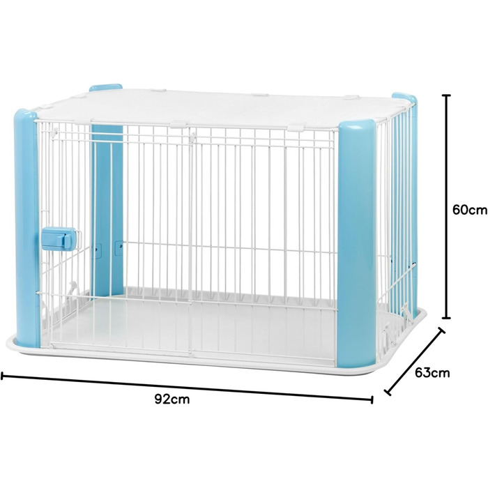 Дитячий манеж Iris Ohyama Laufstall CLS-960, блакитний, 92 x 63 x 60 см