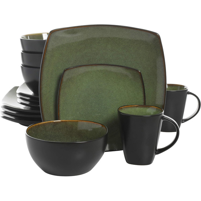 Набір посуду Gibson Soho Square, зелений, 99811.16R