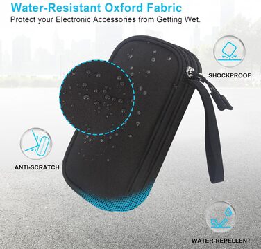 Органайзер для аксесуарів Lacdo: USB-накопичувачі, кабелі, флешки (Чорний)