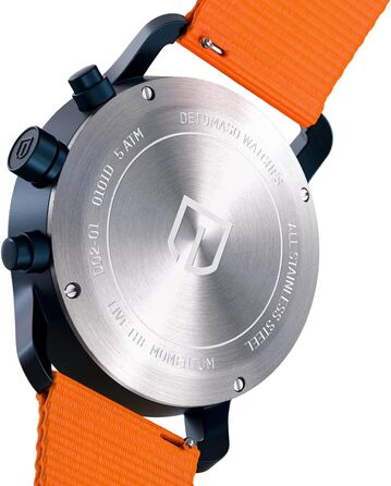 Годинник чоловічий DeTomaso SORPASSO Velocita Blau Orange з нейлоновим ремінцем