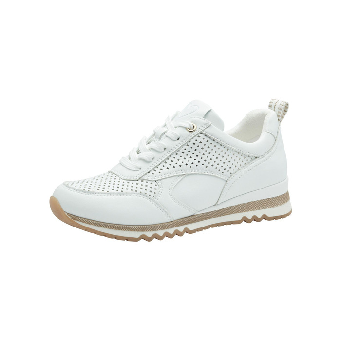 Жіночі кросівки Marco Tozzi, білі, на шнурівці, веганський матеріал (40 EU)