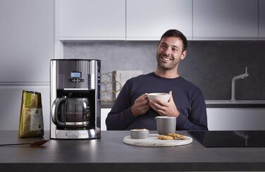 Тостер Russell Hobbs Geo з нержавіючої сталі сірого кольору (2 слоти, для тостів та бурітців, 6 рівнів підсмажування, функція розморожування та підігріву, швидка технологія підсмажування, 1640W) 25250-56
