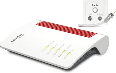 Роутер FRITZ!Box 6670 Cable: Wi-Fi 7, DOCSIS 3.1, Zigbee, LAN 2.5Gbps