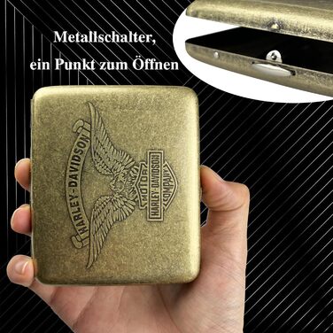 Металеве етажерка для сигарет на 20 шт. з бронзовим орлом, 2 шт. (85 мм)