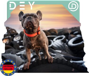 Преміум нашийник для собак DEY Air Mesh | Регульований | для малих, середніх та великих собак | багато кольорів та розмірів | нашийник для собак та котів | нашийники для собак | нашийник для цуценят | Рожевий, M [M/L] - 2,5 x 34-49 см Рожевий