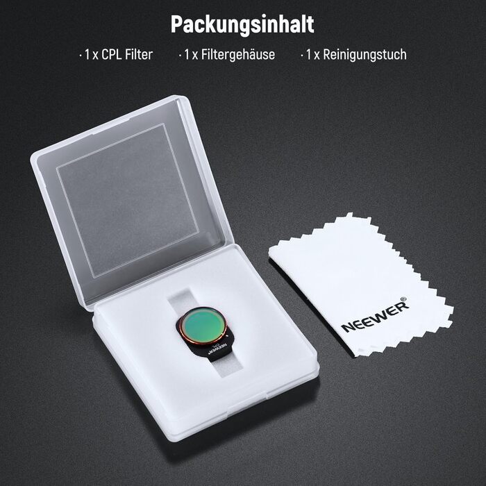 Набір фільтрів NEEWER ND&CPL для DJI Mini 4 Pro: 6 шт. (ND8, ND16, ND32, ND64, ND128, CPL)