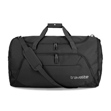 Сумка дорожня Travelite Kick Off XL 73л чорна - легка спортивна сумка для подорожей, басейну, лікарні, 60 см