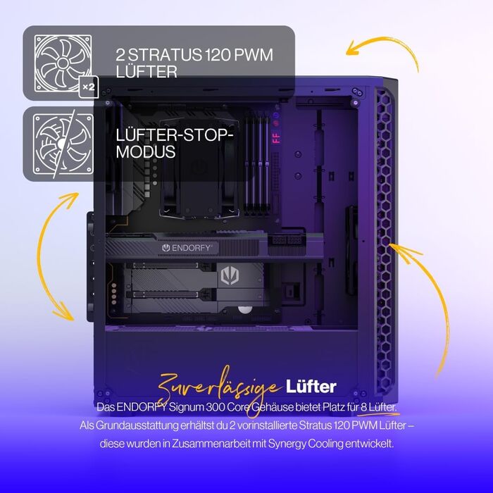 Корпус для ПК ENDORFY Signum 300 Solid з Mesh-панеллю, 1 вентилятор PWM, фільтри проти пилу, ATX
