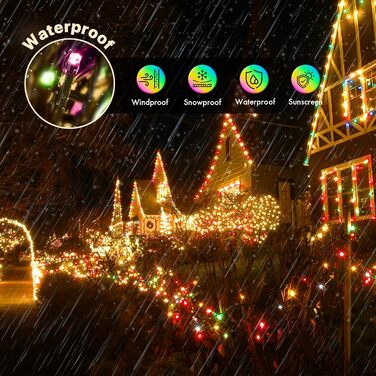 Льорочка MAGGIFT з 200 LED для прикраси дому та саду. Вологостійка гірлянда з таймером, диммуванням та пультом, 30 метрів, тепле біле світло