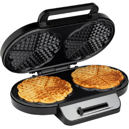Clatronic Heart-Shaped Waffle Maker - Non-Stick, Adjustable Browning, 1200W - WA 3745