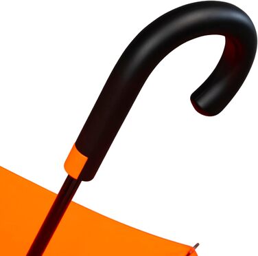 iX-brella Fiberglass Automatic Umbrella with Wetprint Color Change - Raindrops (Neon Orange)