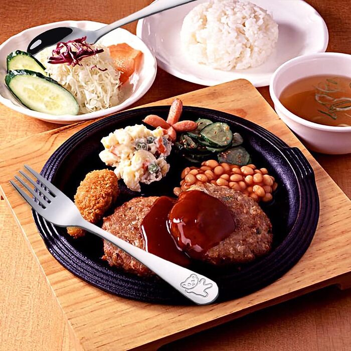 Набір дитячого столового приладдя Edeltahl (6 шт.): ложки, виделки, ложки для дітей від 3 років, з гравіюванням