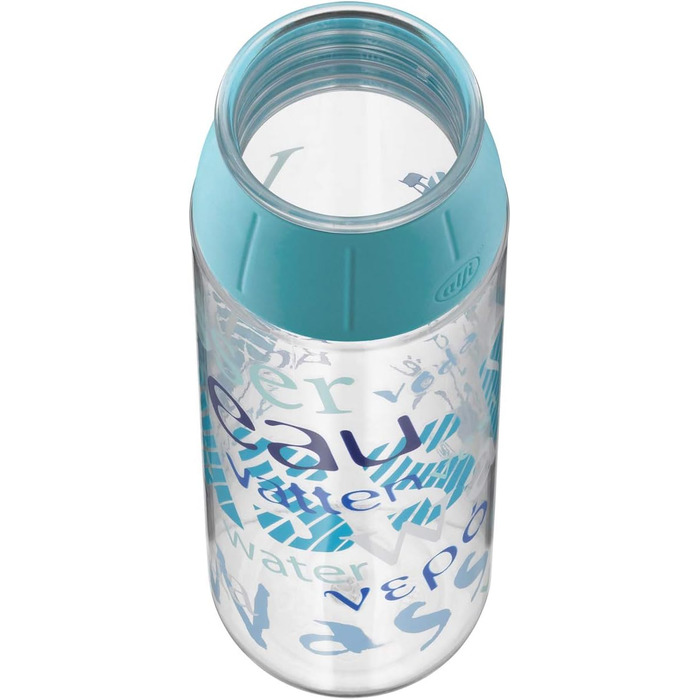 alfi Tritan Water Bottle, BPA-Free, 700ml, tritanBottle Coral, Leak-Proof, Carbonated Drink Safe, Dishwasher Safe, 5495.110.070 Bottle for Togo, School, Sports, Hiking, Leisure (Water Blue)