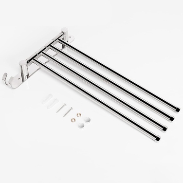 Поворотний вішак для рушників у ванну кімнату, настінний тримач-гачок