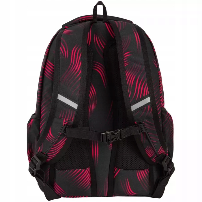 Багатофункціональний шкільний рюкзак CoolPack, чорно-червоний, 23 л