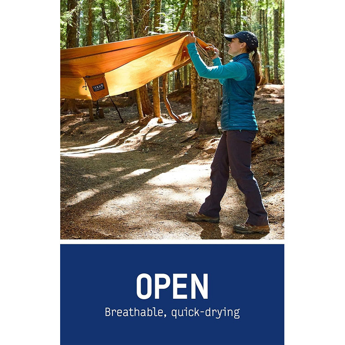 Гамак для кемпінгу ENO DoubleNest, 1-2 особи, спеціальне видання, кольори ATC Violett / Blaugrün (Sunshine)