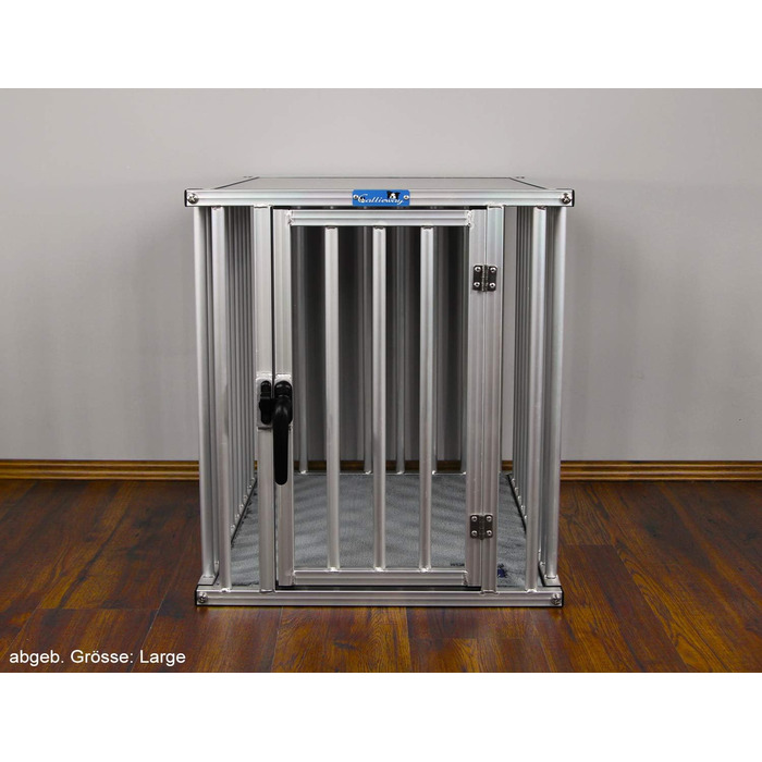 Callieway® ALU DOGBOX - Алюмінієва переноска для собак (XL) 95 x 66 x 70 см