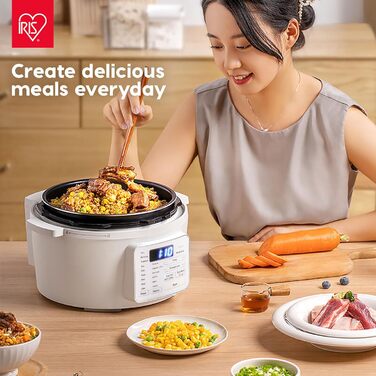 Мультиварка Woozoo PC-MA3, 12-в-1: мультикочер, сковорода, рисоварка, 6 режимів, 6 меню, біла