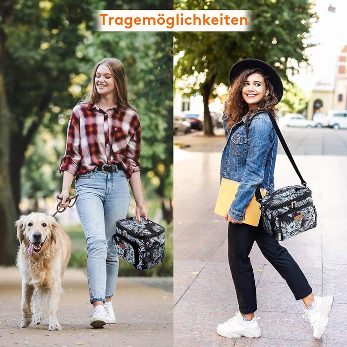 Термосумка LifeWit 9L для ланчу, 12 банок, з виставним ремінцем, для пікніка та роботи