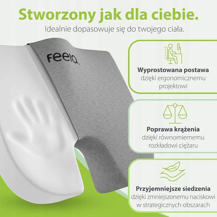 Ортопедична клиноподібна подушка з ефектом пам'яті для стільця, авто та дивана