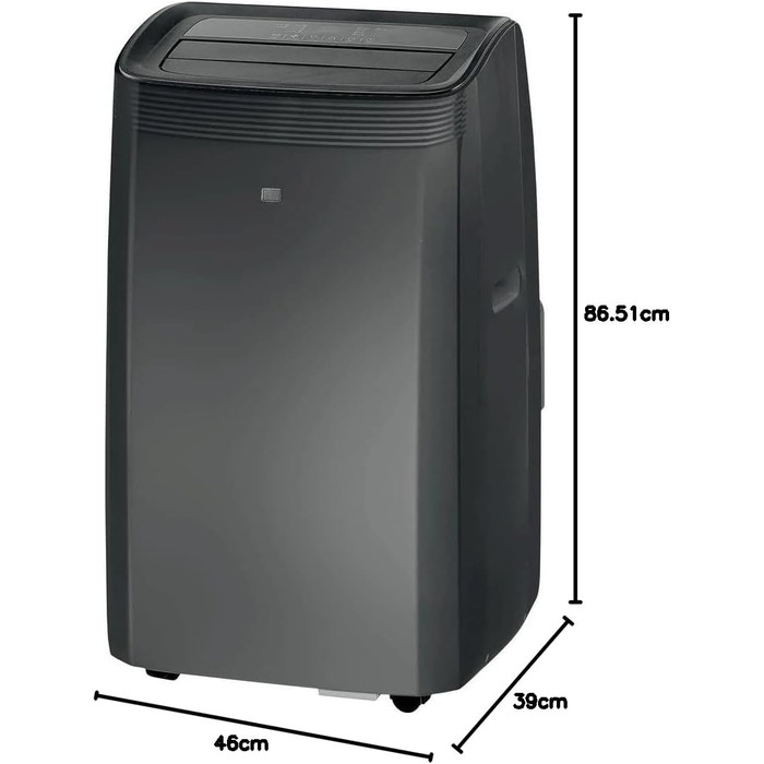 Кліматична установка TCL TAC-09CPB/NZB 9000 BTU (2,6 кВт) 3-в-1: охолодження, вентиляція, осушування. Тиха, з таймером, пульт, для дому та офісу. Чорний колір.