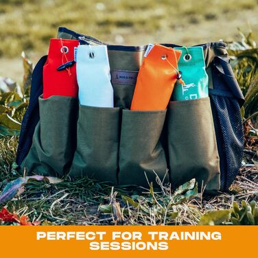 Сумка для дресирування собак Dog & Field Maxxi Schnullertasche - містка, з регульованим ременем, для гончих собак, аксесуари для полювання, 50 x 35 x 10 см, оливковий колір