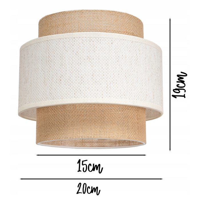 Підлогова лампа Glimex Modern E27 60 Вт, бежевий, білий, коричневий