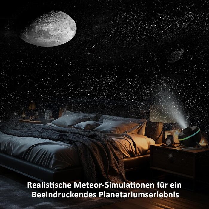 Star Projector, Planetarium Star Projector, Star Light Night Light Lamp with Light Strips, Meteor Galaxy Star Projector for Kids Adults Bedroom Christmas Gift