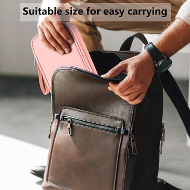 Органайзер для подорожей DDgro, водонепроникна сумка для аксесуарів, чорний, розмір L (рожевий, розмір M)