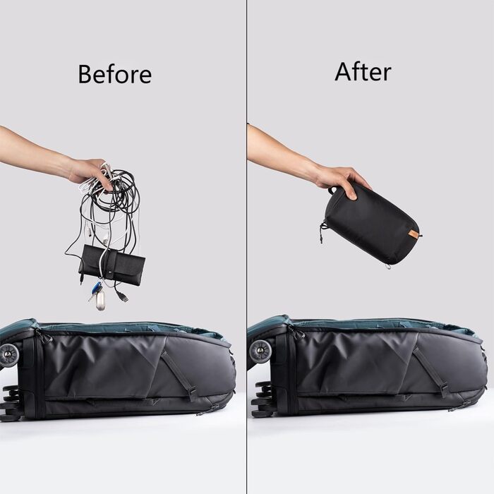 Органайзер для техніки PGYTECH Mini: водонепроникний чохол для Insta360, кабелів, Power Bank, SD-карт, зелений