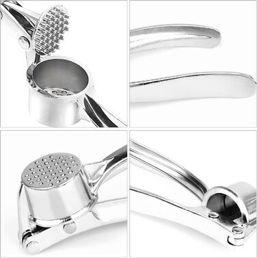 Пресс для часнику, подрібнювач часнику з нержавіючої сталі, придатний для миття в посудомийній машині, зручна ручка