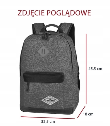 Шкільний рюкзак одновимірний CoolPack, синій, 20 л