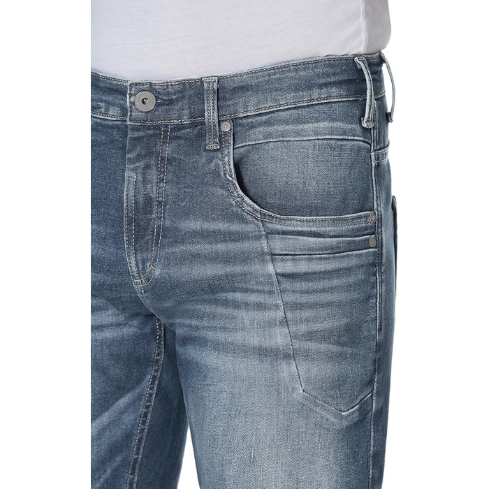 Джинси чоловічі HERO by John Medoox Baxter Relaxed Fit синьо-сірі, 38W/32L