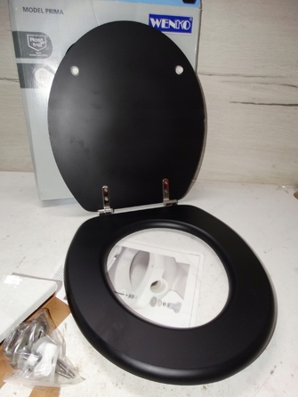Сидіння для унітаза Wenko 00, чорний duroplast