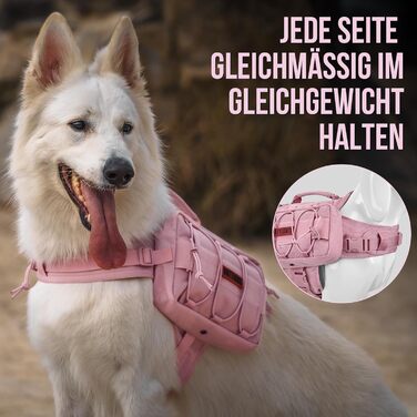 Рюкзак для собак OneTigris Aoth 2.0, рожевий, для собак великих розмірів (L)