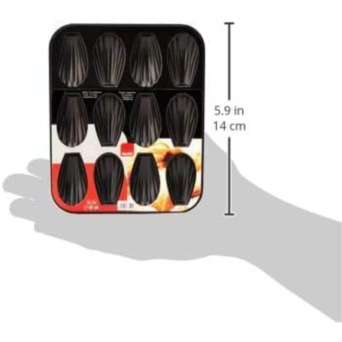 Форма для мафінів Ibili 820502 Moka Schwarz (12 мафінів) - 25,9 x 20,9 x 1,4 см