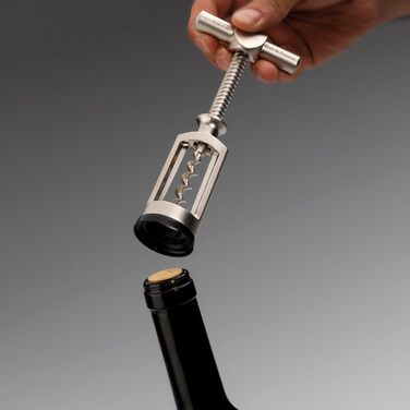 Westmark Bottle Opener with Cork Remover, Monopol Edition, Steel/Zinc Die-Cast, Chianti, Satin Finish, 62553380