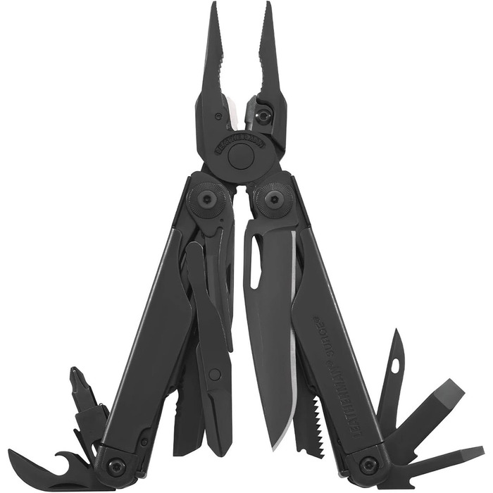 Leatherman Surge Multi-Tool - 21 Tools with Knife - Black with Nylon Holster