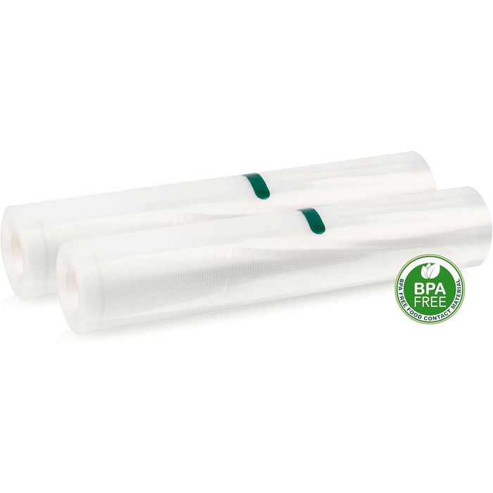 Вакуумний пакувальник Emerio з комплектом аксесуарів: 3м рулон фольги + 5 пакетів (20x30 см), кріплення для рулону, різак, для пакетів до 30 см, 120 Вт