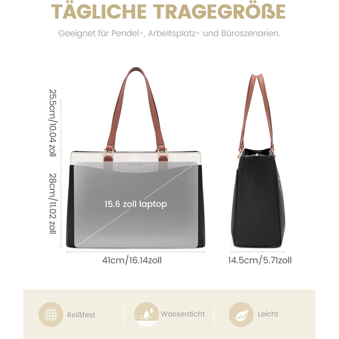 Сумка для ноутбука LOVEVOOK жіноча 15.6