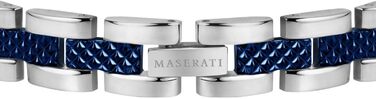 Браслет чоловічий Maserati JEWELS JM419ASC02 сталевий з PVD покриттям (сірий/синій)