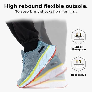 Чоловічі бігові кросівки FitVille з широкою колодкою, амортизація, спортивні, легкі, дихаючі, для тенісу, фітнесу, джогінгу та ходьби, розмір 44 EU, синій