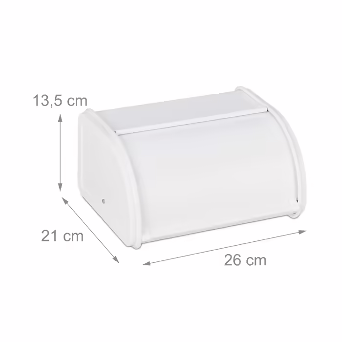 Relaxdays Bread Box white