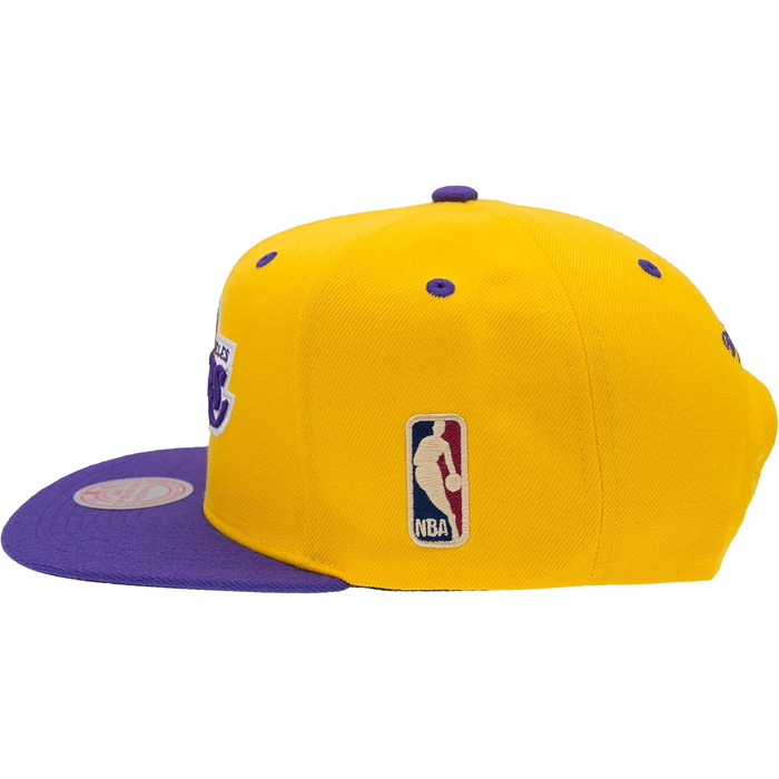 Кепка Mitchell & Ness NBA Lakers Snapback жовто-фіолетова, універсальний розмір