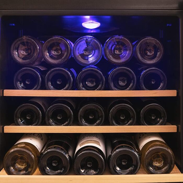 Cecotec Bolero GrandSommelier 36000 Wine Cooler - 95 Liter, Compressor, Touch Control, LED, Black - 36 Bottles